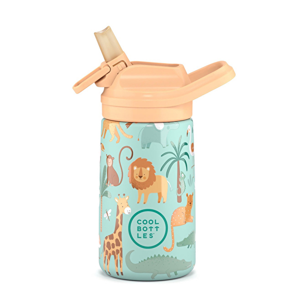 Термобутылка детская с силиконовым носиком COOL BOTTLES Wild crew 350 мл. (0417V)
