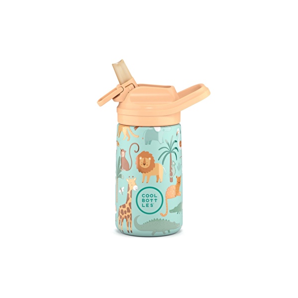 Термопляшка дитяча з силіконовим носиком COOL BOTTLES Wild crew 350 мл. (0417V)