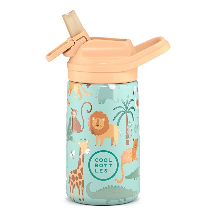 Термобутылка детская с силиконовым носиком COOL BOTTLES Wild crew 350 мл. (0417V)