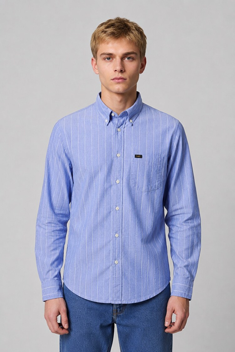 Сорочка LEE Button Down Shirt Regular Fit (L880NCLI) Блакитний