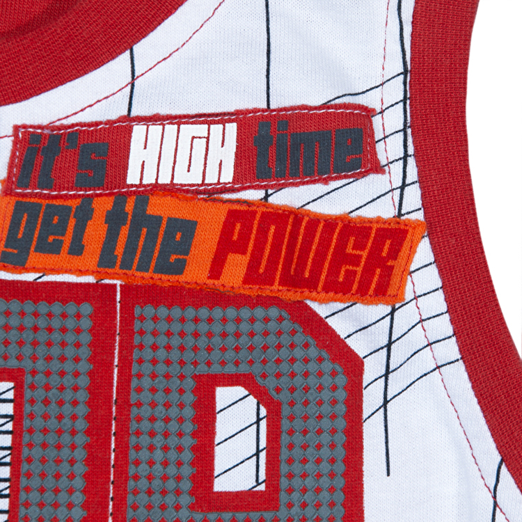 Майка Losan Mc baby boys (015104203/001) Бiло-Помаранчевий