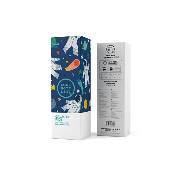 Термопляшка дитяча COOL BOTTLES Galactic ride 500 мл. (0407V)