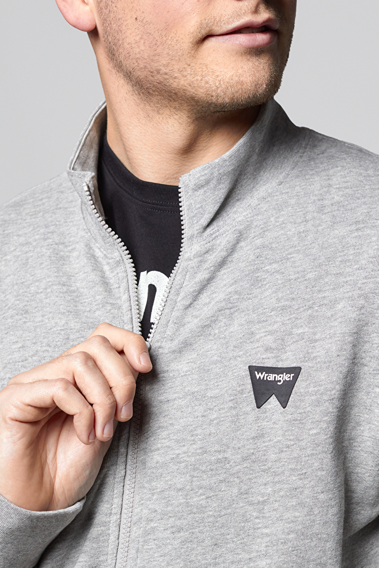 Кофта Wrangler Funnel Neck Zip Regular Fit (W6G5HAX37) Сірий