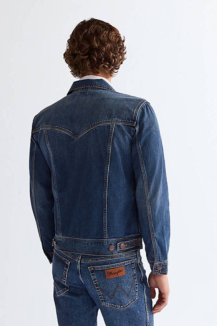 Куртка джинсовая Wrangler Classic Jacket Regular Fit (112128892-W4481514V) Синий
