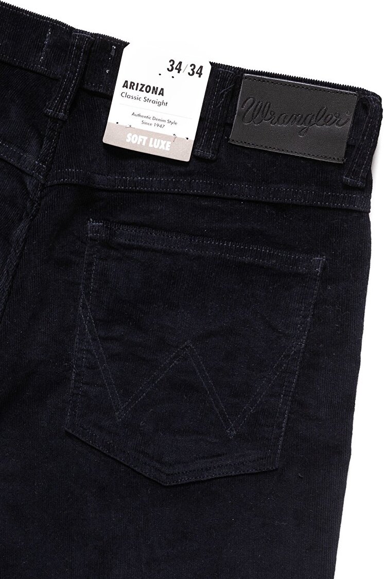 Брюки вельветовые Wrangler Arizona Regular Fit (W12OEC114) Темно-синий