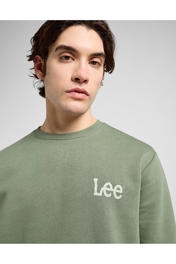 Свитшот LEE WOBBLY LEE SWS Regular Fit (112371911) Зеленый