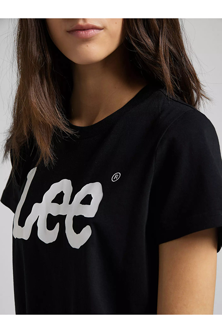 Футболка LEE Logo Tee Regular Fit (112109467) Чорний