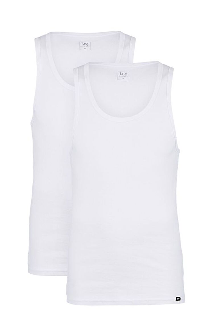 Набір майки твін-пак LEE Twin pack Regular Fit (112116290-L65ZBB12) Білий
