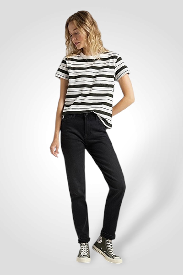 Джинси LEE Mom Jeans Mom`s (L32ICPTY) Чорний