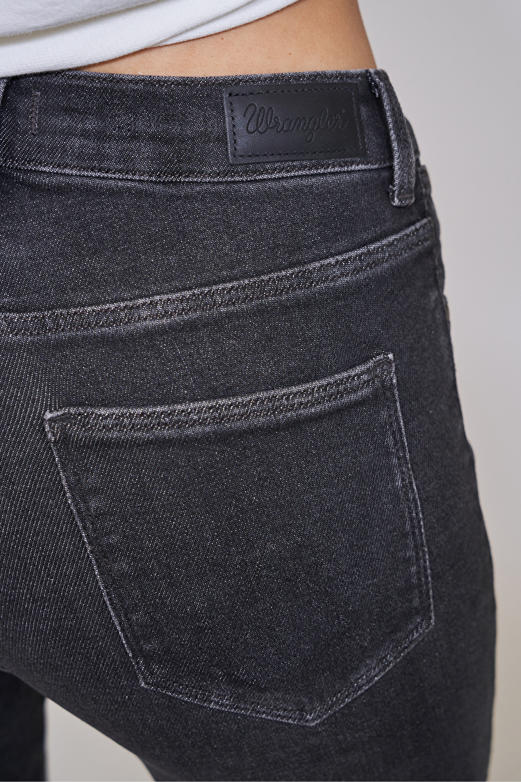 Джинси Wrangler High Rise Skinny Skinny Fit (W27HMA95F) Темно-сірий