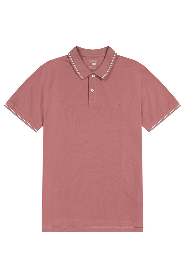 Поло LEE Pique Polo Henna (112363661) Темно-розовый