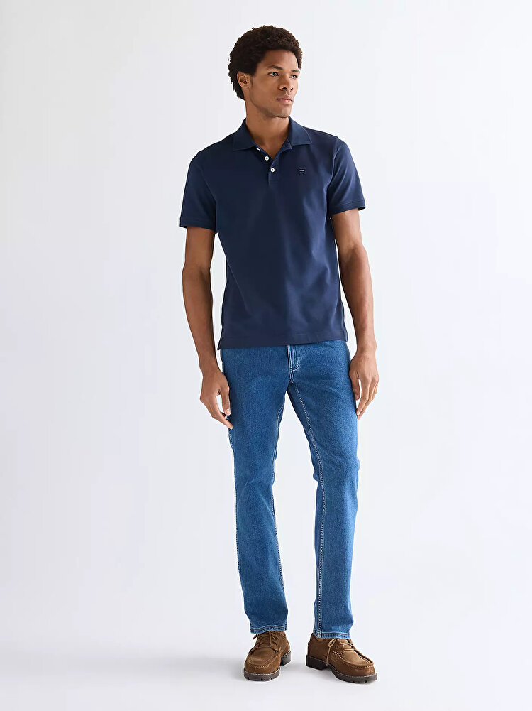 Поло Wrangler Polo shirt Regular Fit (112377978) Синий