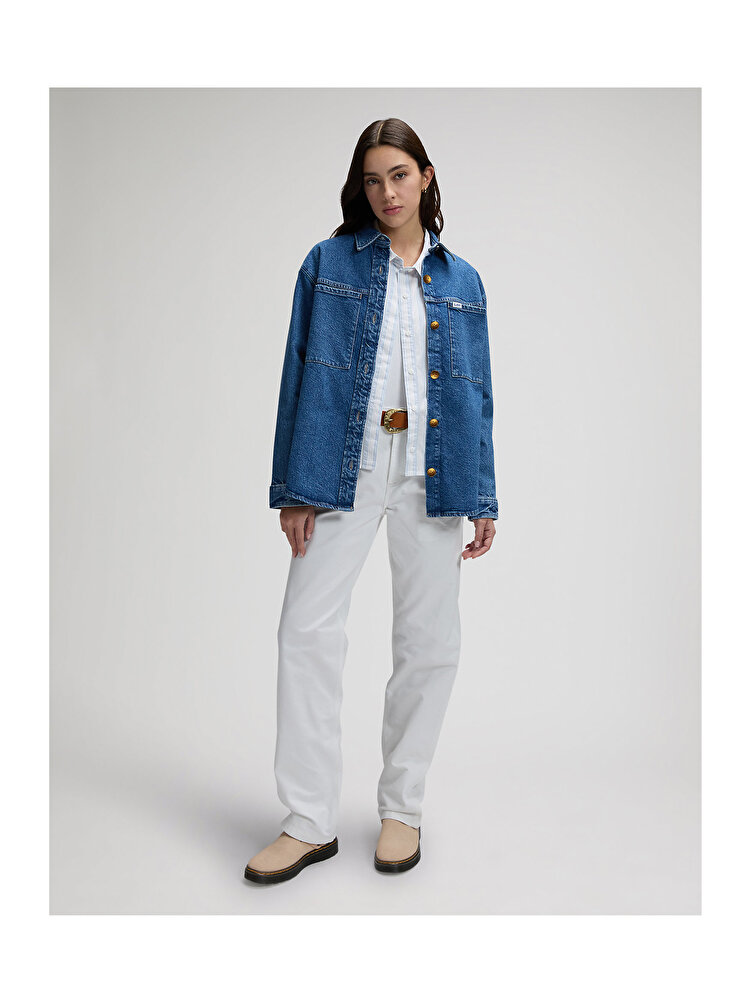 Верхняя рубашка LEE UTILITY OVERSHIRT Relaxed Fit (112377054) Голубой