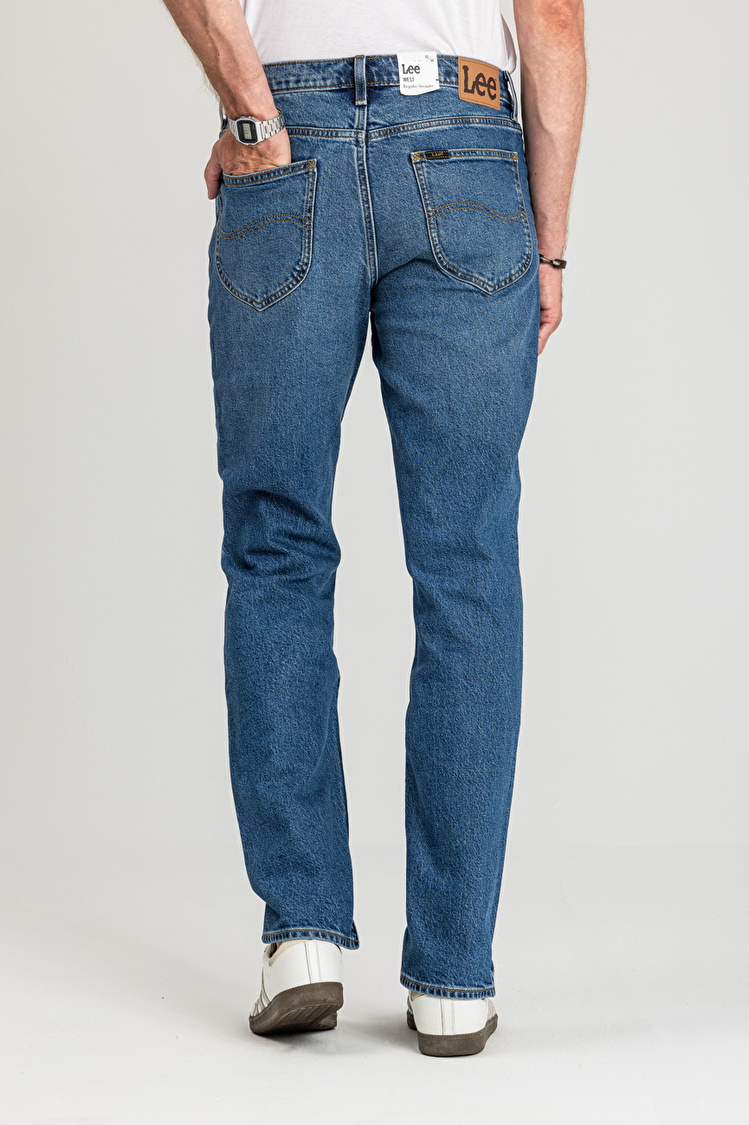 Джинсы LEE WEST Regular Fit (112377679) Голубой