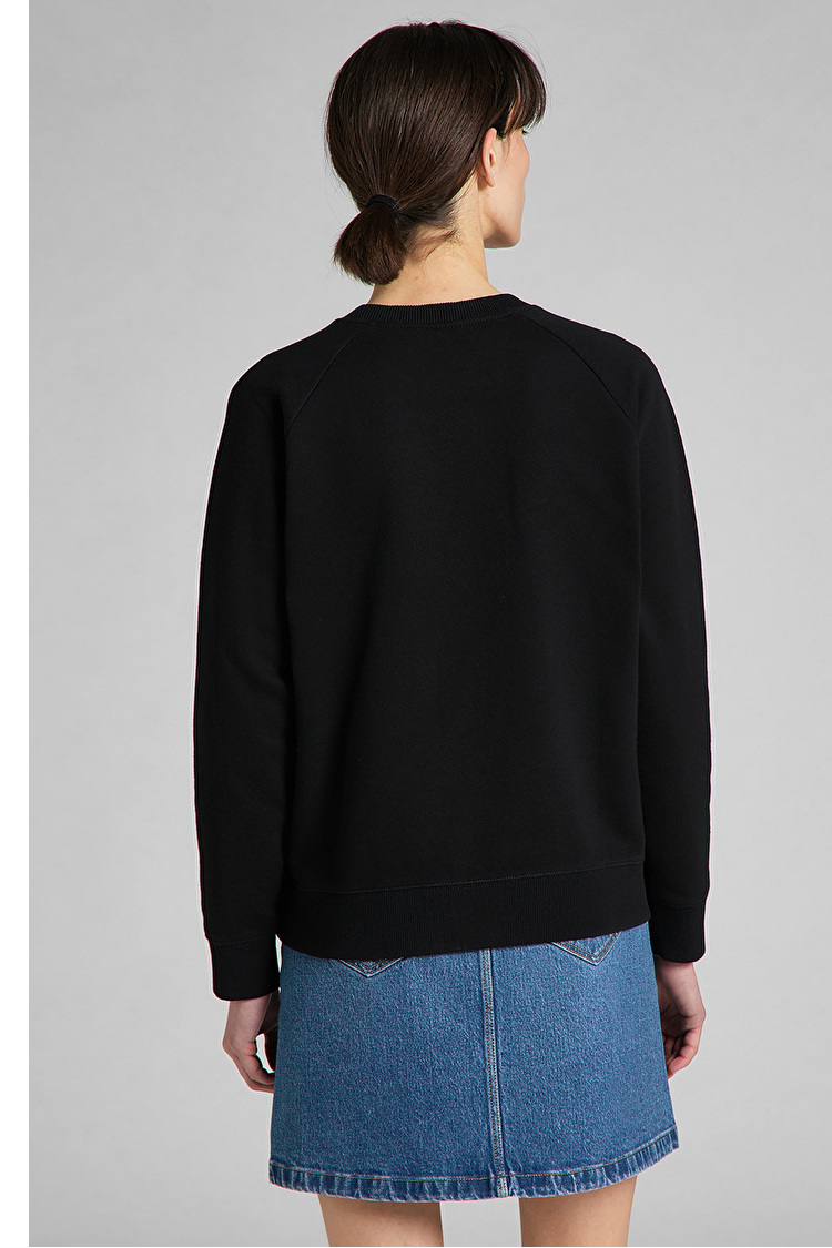 Свитшот LEE Crew Neck Sweatshirt Regular Fit (L53ATX01) Черный