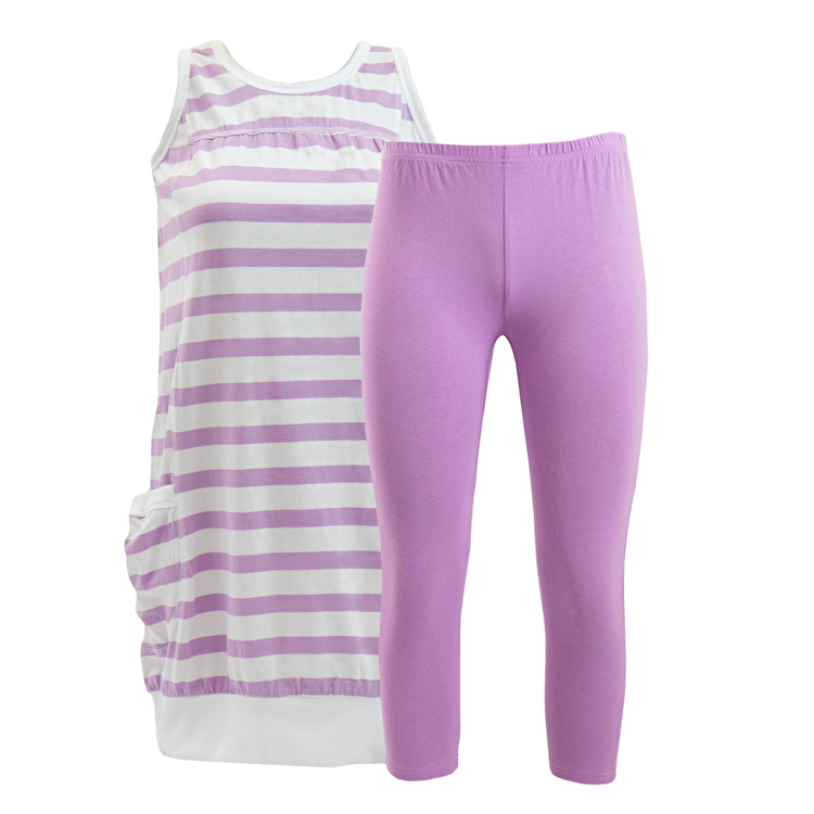 Комплект: Туніка з легінсами Losan Creem girls (014800102/82) Світло-бузковий