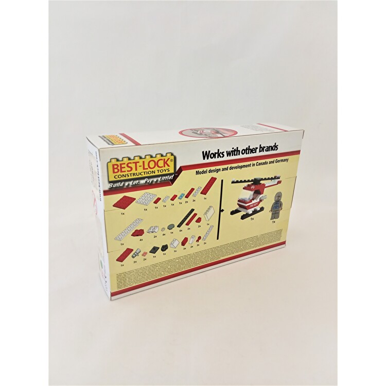 Конструктор Пожарный вертолет 80 деталей BEST-LOCK (90081)