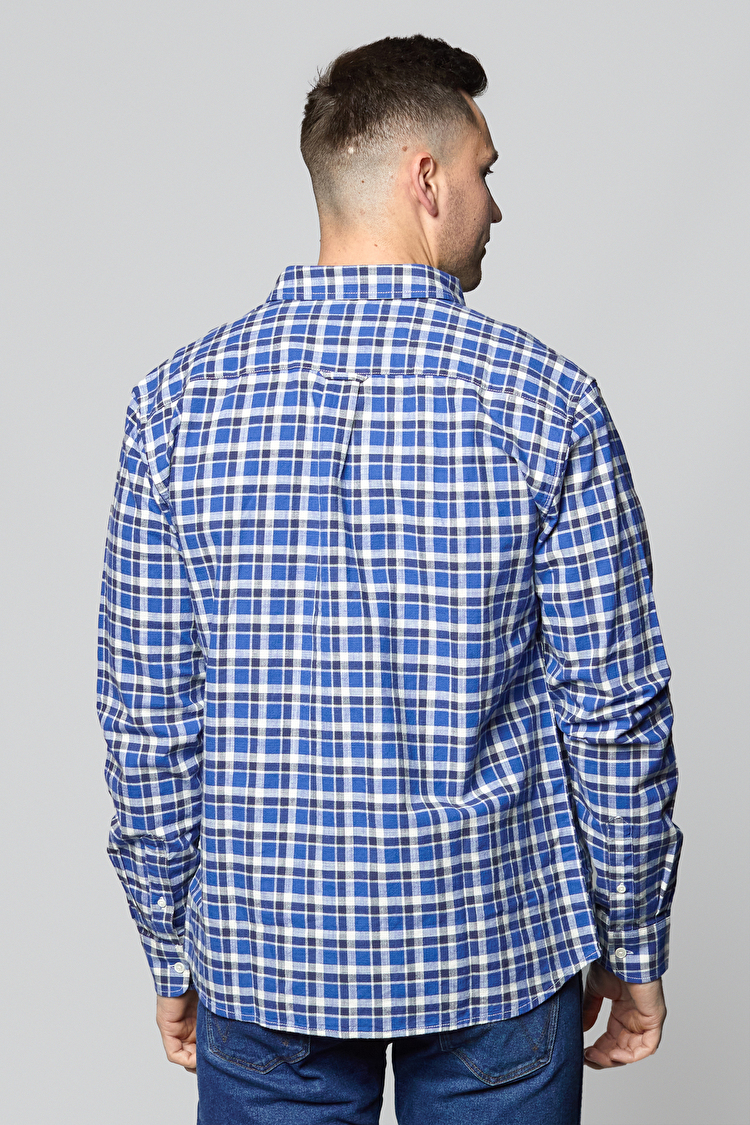 Рубашка Wrangler LS 1 Pkt Button Down Regular Fit (W5A3TS114) Синий