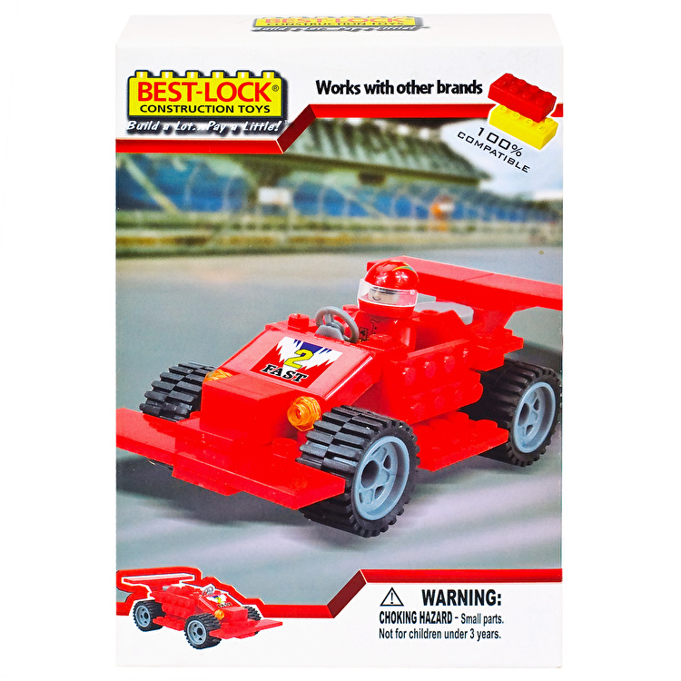 Конструктор Гоночная машина ралли 80 деталей BEST-LOCK (90083)