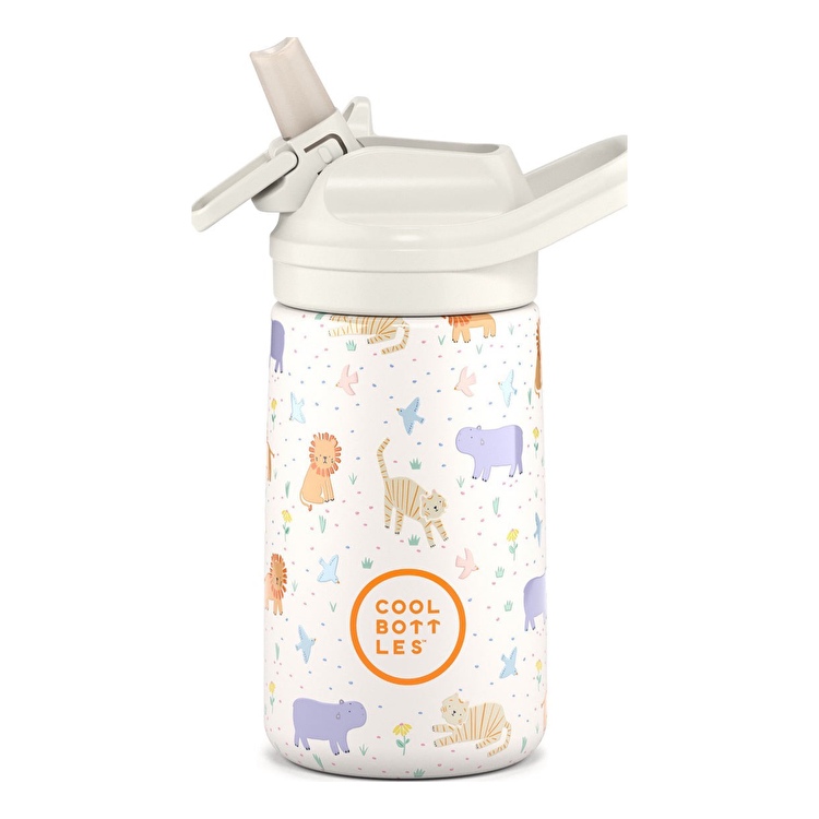 Термобутылка детская с силиконовым носиком COOL BOTTLES Roar time 350 мл. (0415V)