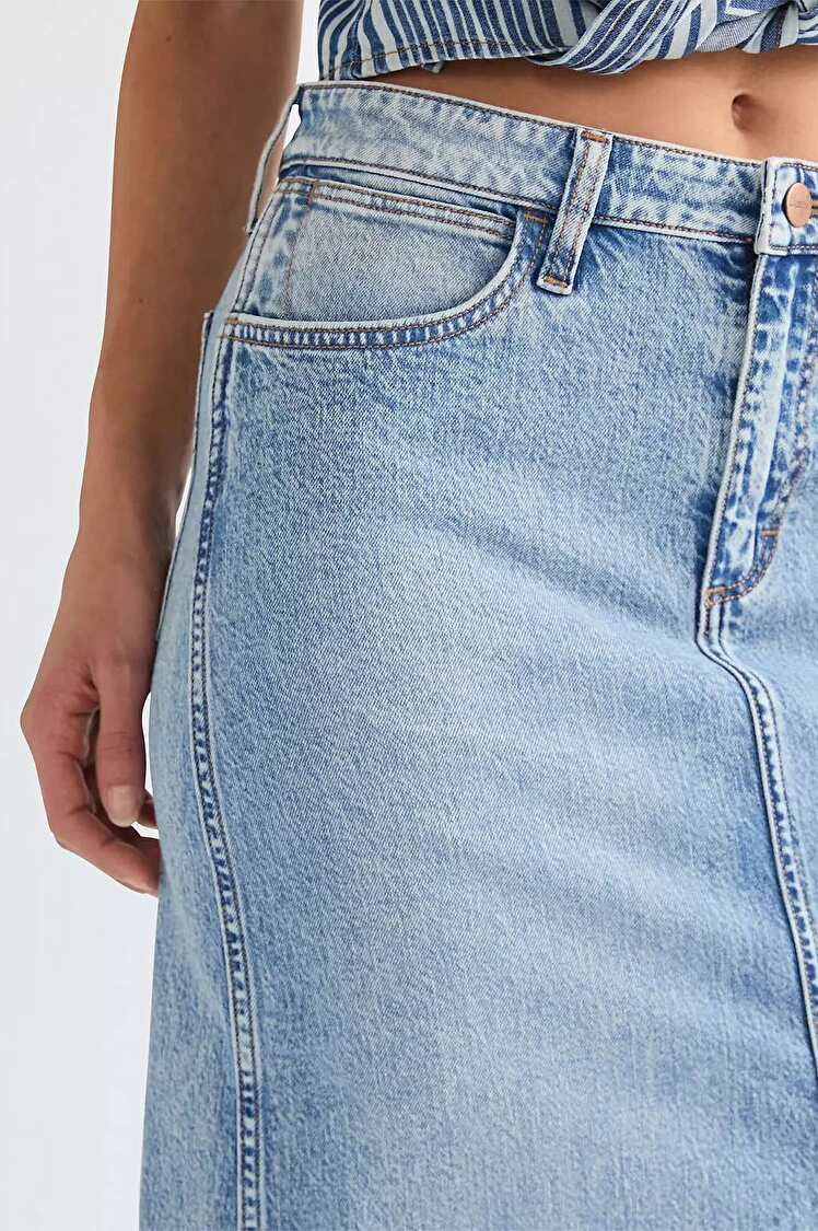 Юбка Wrangler MAXI SKIRT Regular Fit (112378278) Голубой