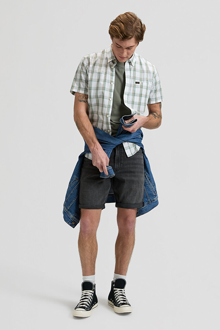 Рубашка LEE LEE BUTTON DOWN SS Regular Fit (112376552) Зеленый