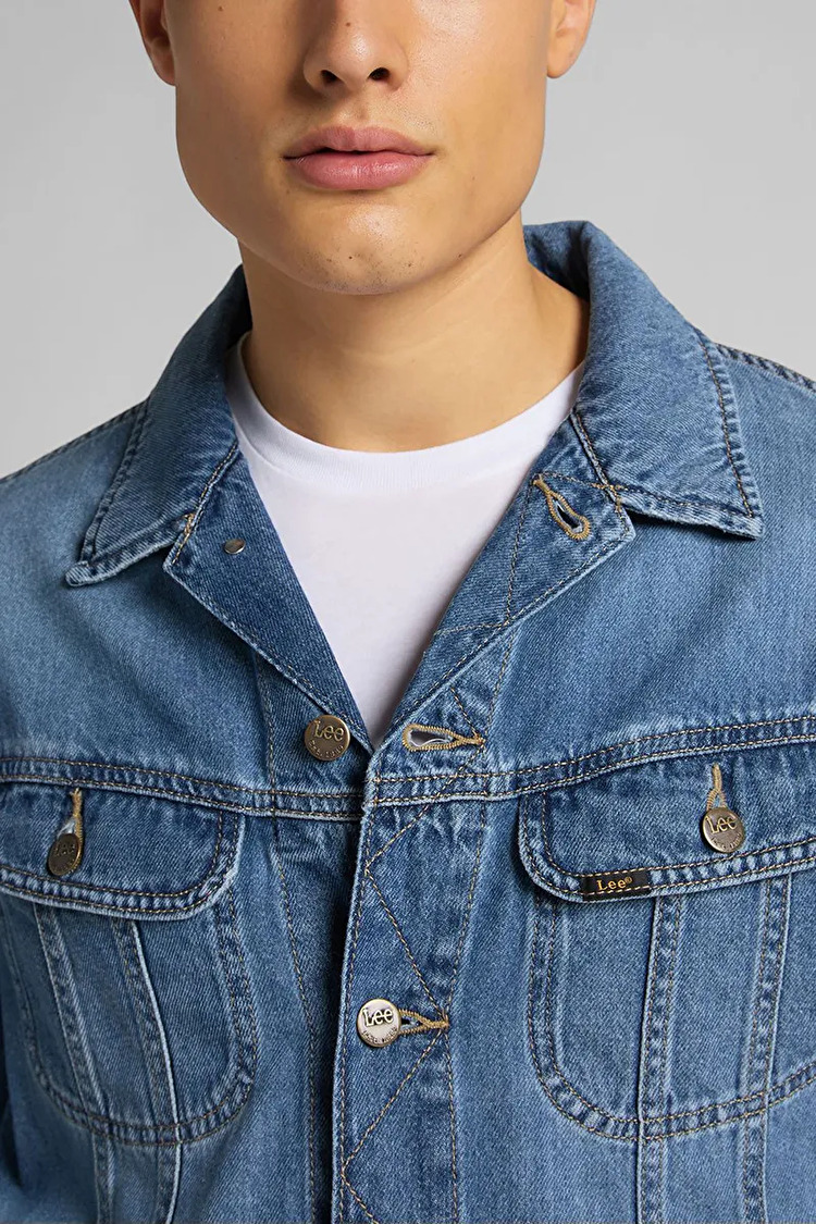 Куртка джинсовая LEE Rider Regular Fit (L89ZLJPI) Синий