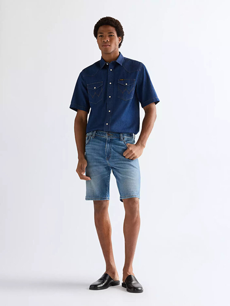 Шорты Wrangler Texas shorts Regular Fit (112377790) Голубой