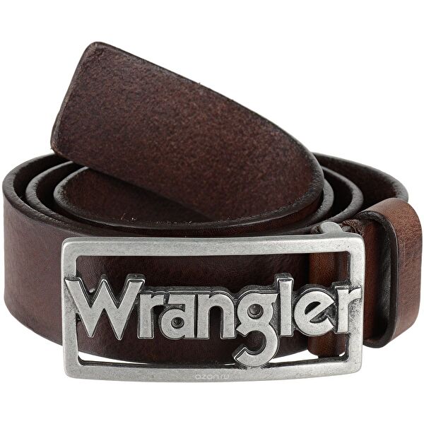 Ремень Wrangler Retro Buckle Belt (W0B55U185) Коричневый