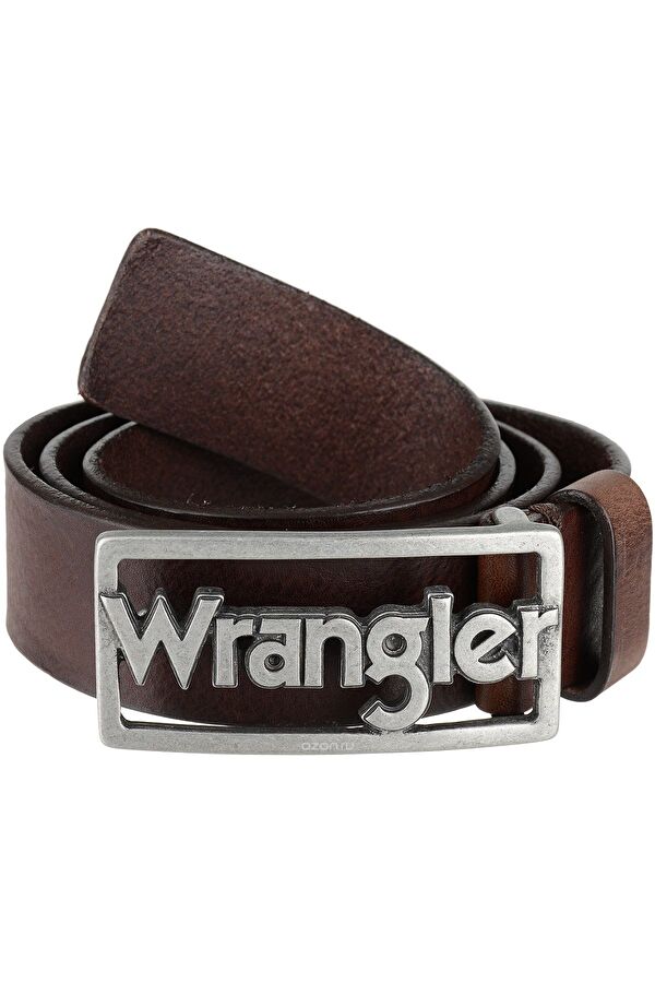 Ремень Wrangler Retro Buckle Belt (W0B55U185) Коричневый