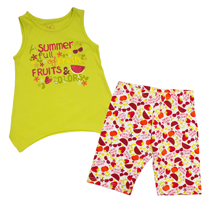 Комплект: Туніка та шорти Losan Kids girls (316-8015AD/20) Яскраво-зелений