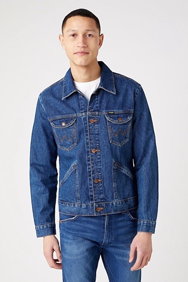 Куртка джинсовая Wrangler 124WJ Icons Regular Fit (W4MJUG925) Голубой