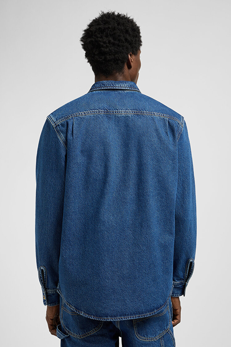 Рубашка джинсовая LEE WORKWEAR SHIRT 2.0 Relaxed Fit (112370475) Синий