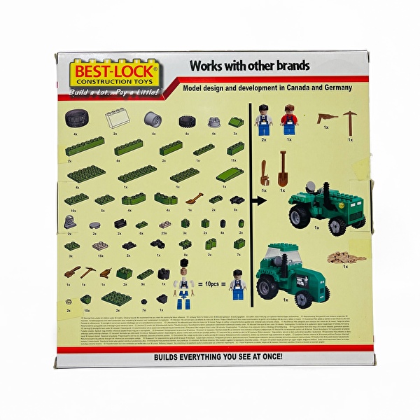 Конструктор Трактор 240 деталей BEST-LOCK (24067)