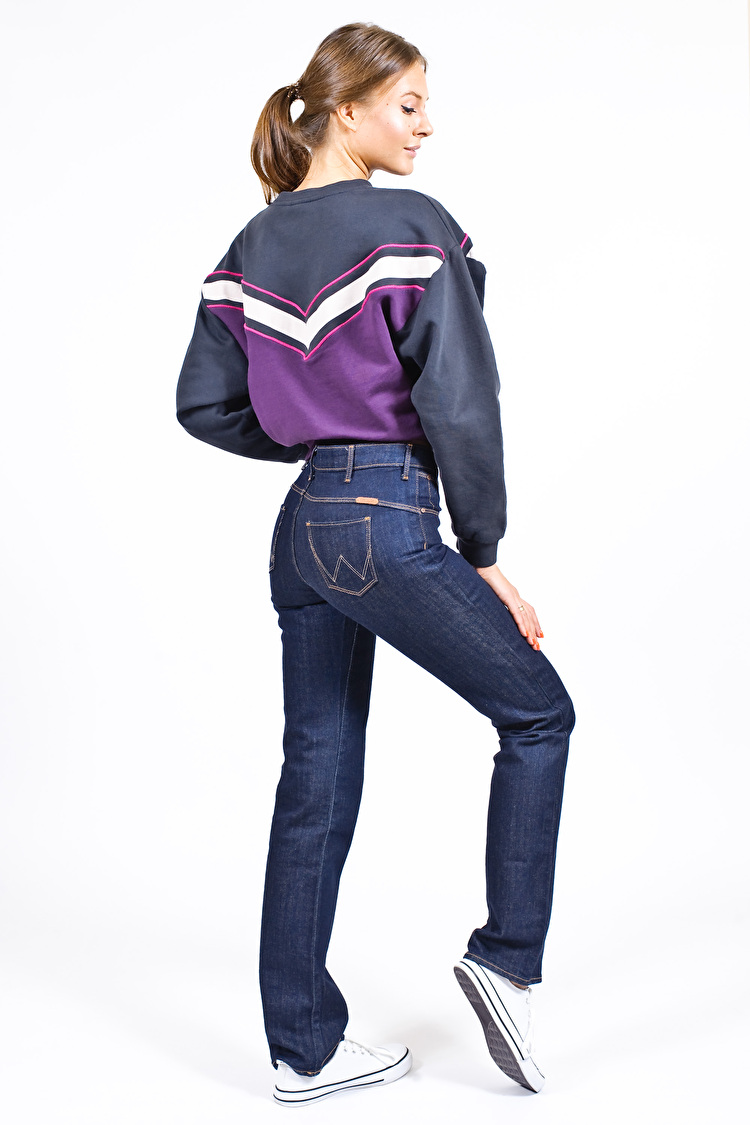 Джинси Wrangler Sara Narrow Regular Fit (W25ZX454T) Темно-синій