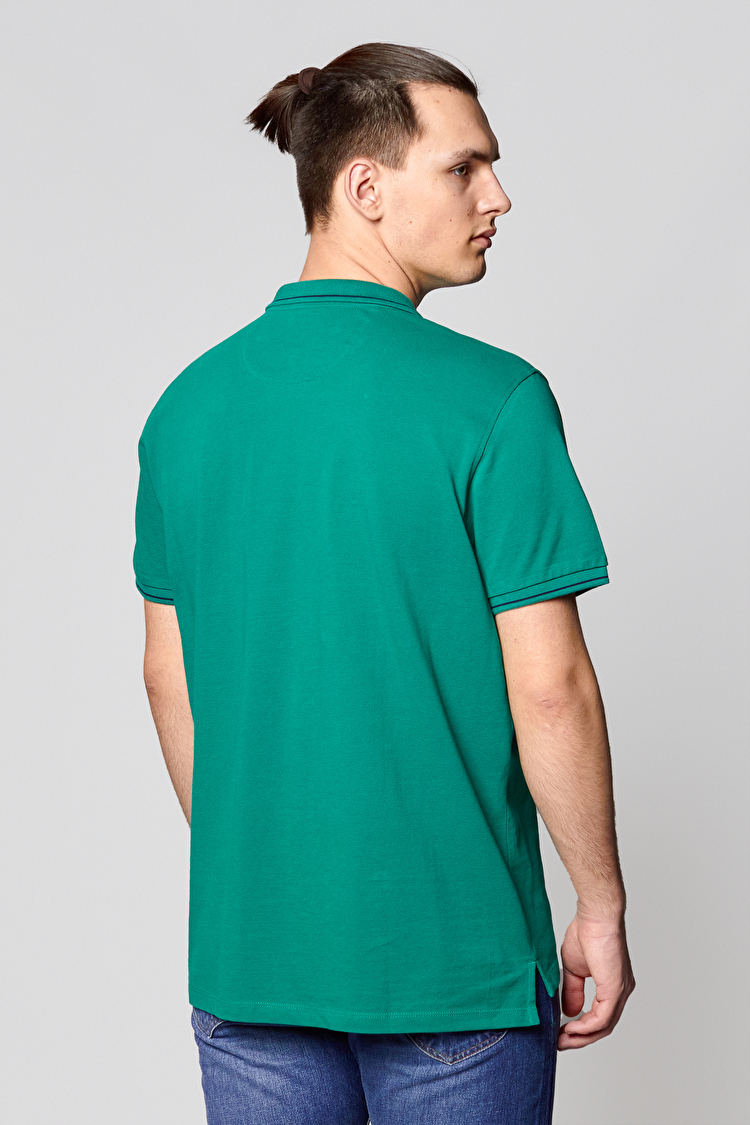 Поло LEE Pique Polo Regular Fit (L61ARLQD) Зелений