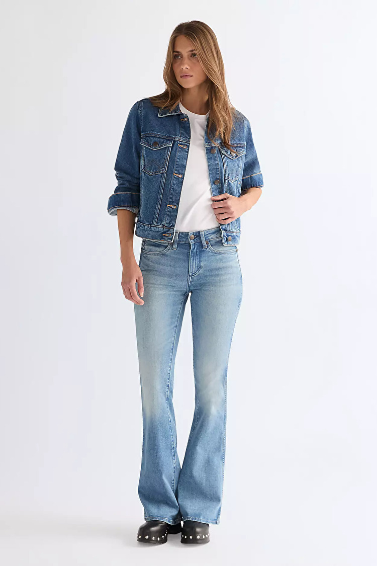 Куртка Wrangler WESTERN JACKET Regular Fit (112378318) Блакитний