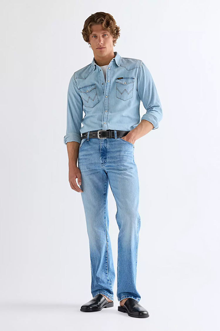 Джинси Wrangler 13MWZ Boot Fit (112378998) Блакитний