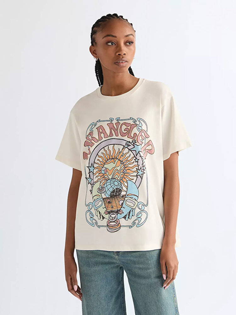 Футболка Wrangler Girlfriend Tee Relaxed Fit (112378022) Білий