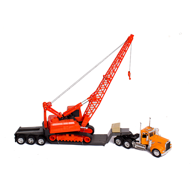 Набір кран + вантажівка 1979 KENWORTH W900 1:32 1:32 NEW RAY (11293C)