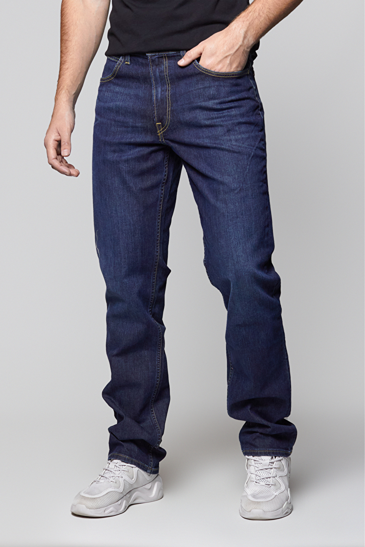 Джинси LEE Brooklyn Straight Regular Fit (L452JJSG) Темно-синій