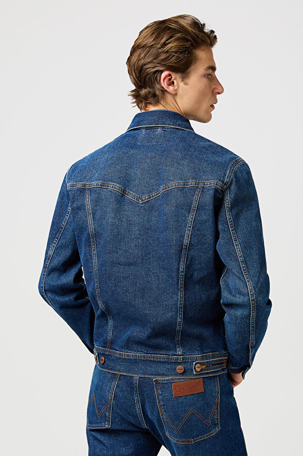 Куртка джинсова Wrangler Classic Jacket Regular Fit (112362651) Синій