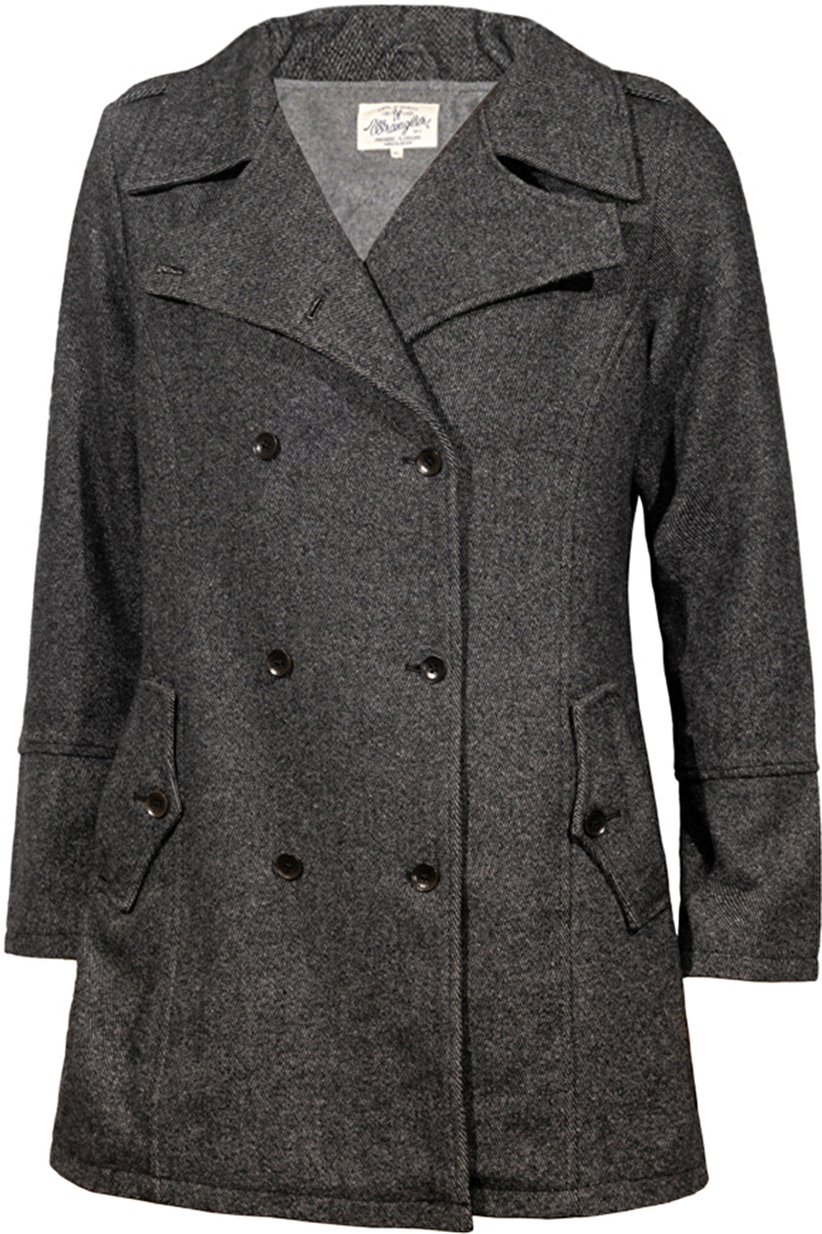 Пальто Wrangler Yvonne peacoat Regular Fit (W4059XE3W) Темно-сірий
