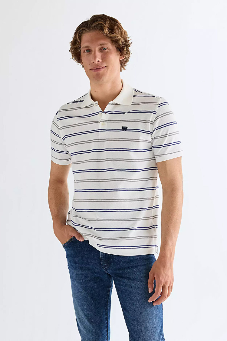 Поло Wrangler Polo shirt Regular Fit (112378958) Білий