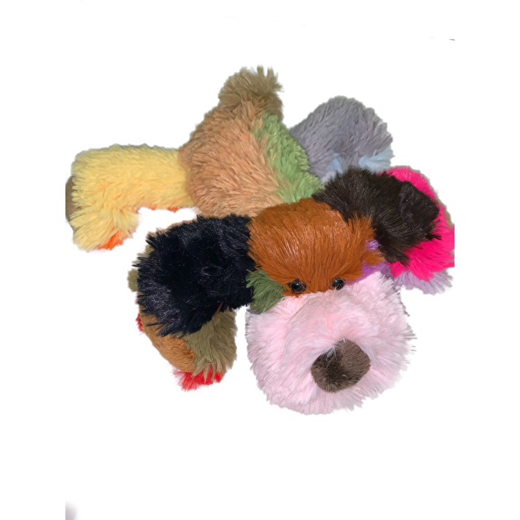 Мягкая игрушка `Собачка цветная лежачая` 23 см TRUSTY COLLECTION (20K171)