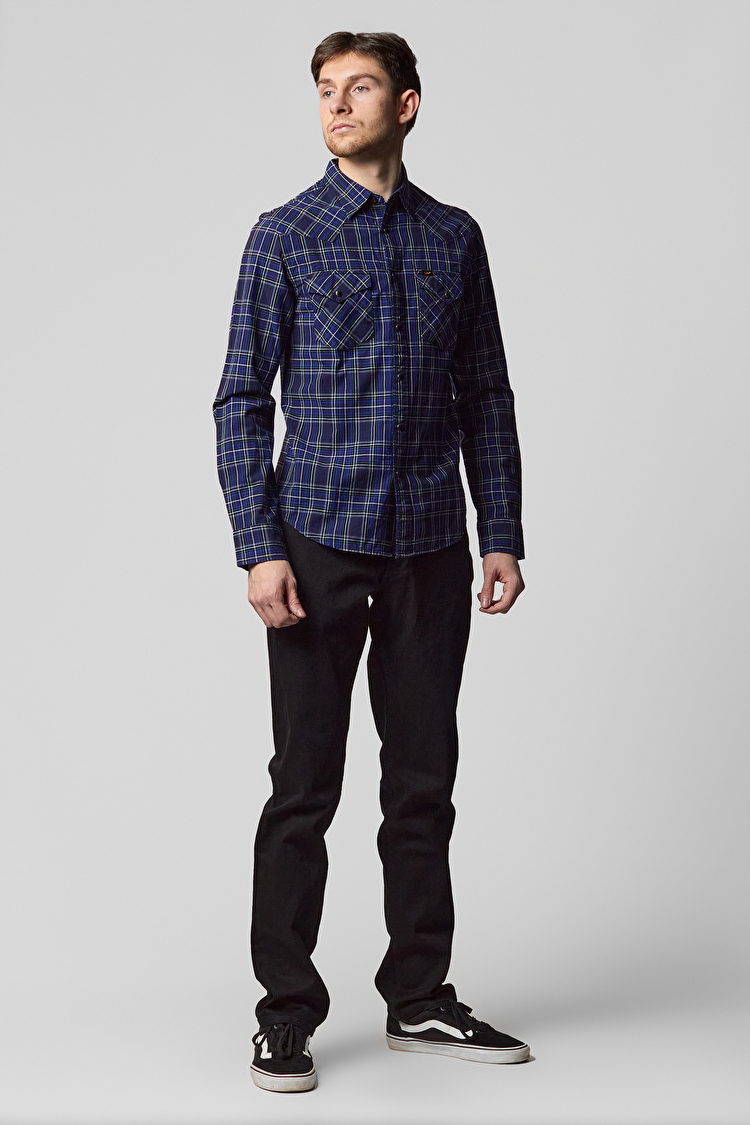 Сорочка LEE Western Shirt Slim Fit (L643ZASJ) Темно-синій