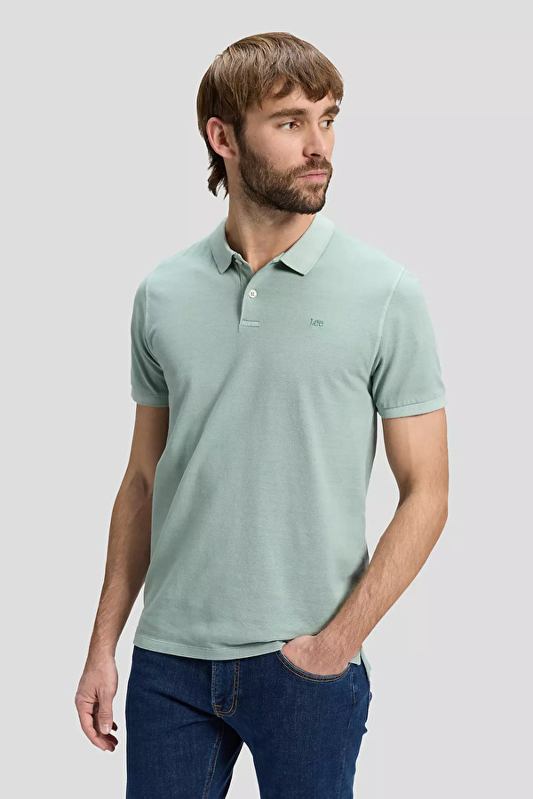 Поло LEE GARMENT DYE POLO Regular Fit (112376465) Зелений