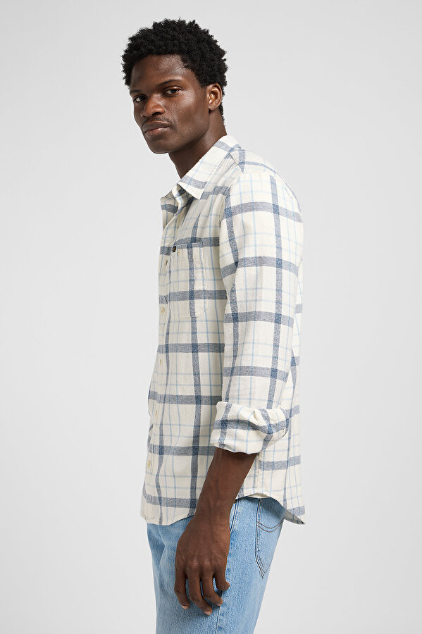Рубашка LEE Leesure Shirt Regular Fit (112370459) Белый