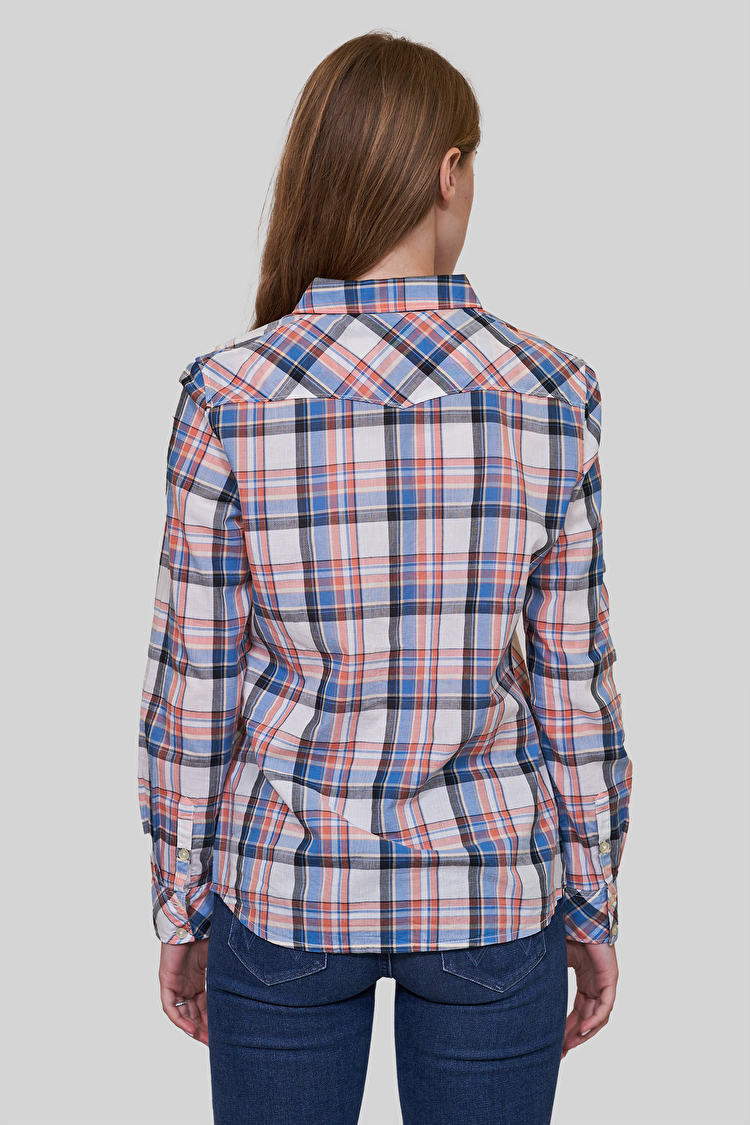 Сорочка Wrangler Check Shirt Regular Fit (W5240LU48) Помаранчевий