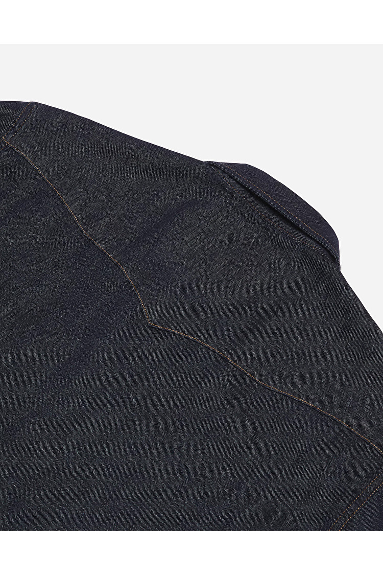 Рубашка джинсовая Wrangler 2 PKT SHIRT Relaxed Fit (112357737) Темно-синий